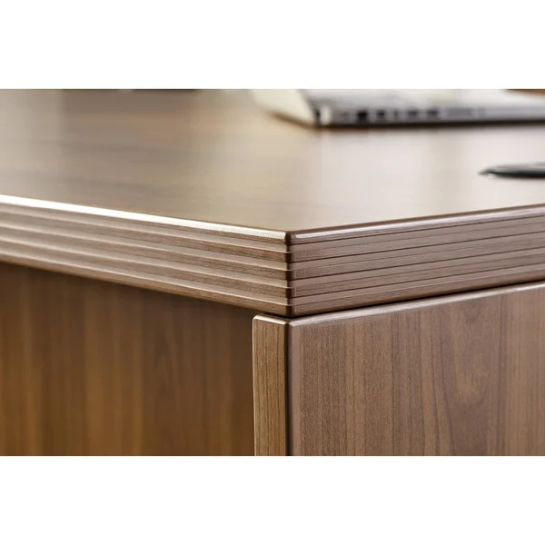 Lorell 34313 Chateau Series Walnut Laminate Desking