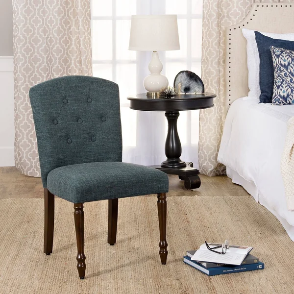 HomePop Delilah Tufted Dining Chair - Teal