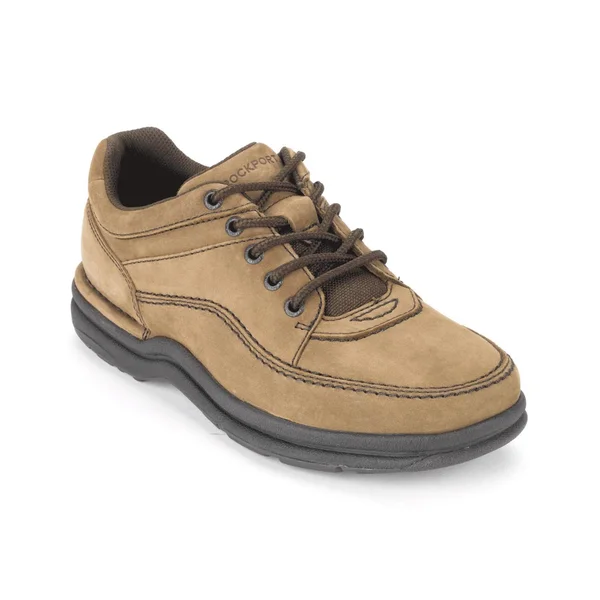 Rockport World Tour Classic Walking Shoes, Men's, Chocolate Nubuck, Size: 6