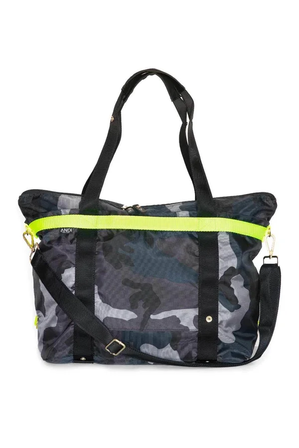 Andi The Andi Tote Ink Camo/Yellow One Size