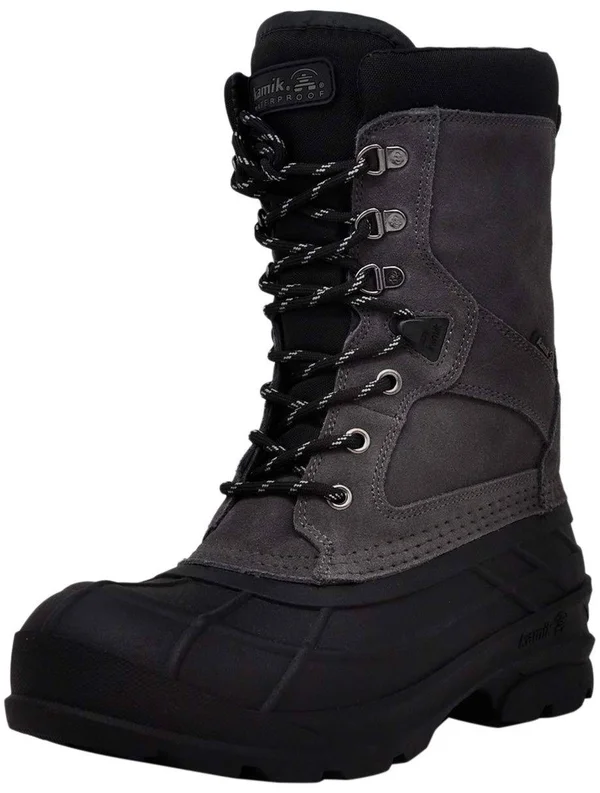 Kamik Men's Nationplus Boot, Charcoal 14 M US, Gray