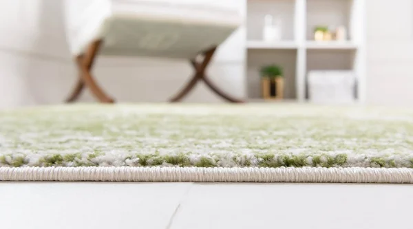 Rugs.com Dover Collection Rug 6& x 9& Green Low-Pile Rug Perfect for Bedrooms - Dining Rooms, Living Rooms