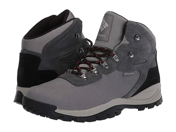 Columbia Newton Ridge LT Waterproof Wide - Size 8.5 - Titanium II/Rust Red