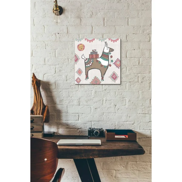Epic Graffiti Playful Llamas I by Farida Zaman, Giclee Canvas Wall Art, 12x22X12x22 37x22 x 37x22