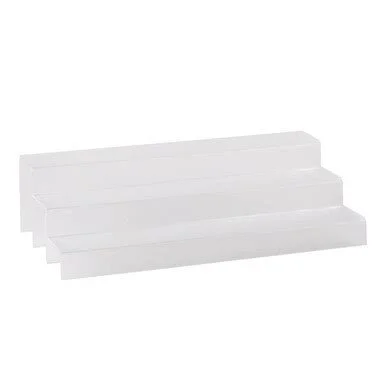 24-inch 3 Tier Liquor Bottle Shelf - Translucent
