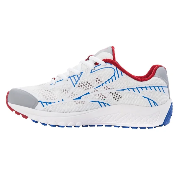 Propet One LT Sneaker - Women's - White/Red/Blue - Size 7.5