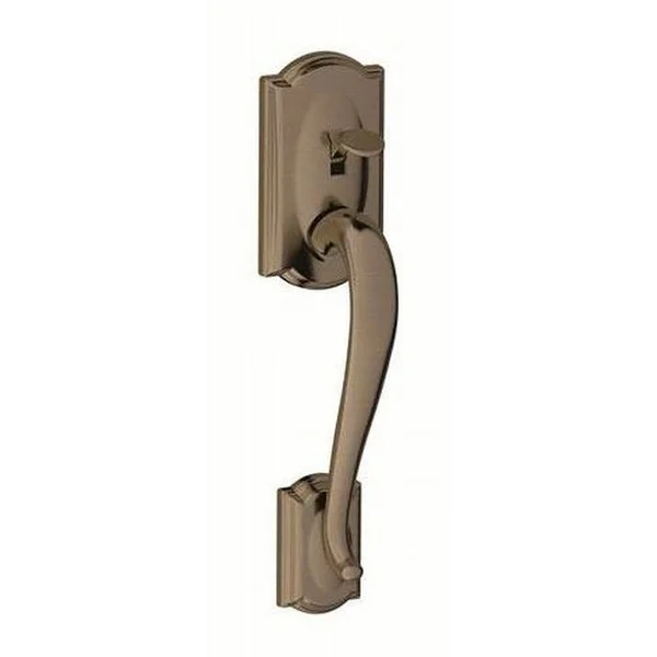 Schlage Camelot Handleset for Electronic Keypad Antique Nickel