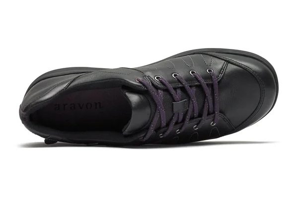 Aravon Women's REVsavor Sneaker, Size: 9.5, Black Leather