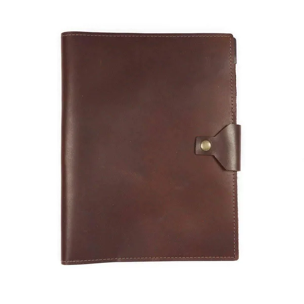 Executive Leather Padfolio - Notepad Folder - Burgundy