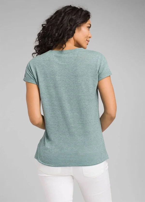Prana Cozy Up T-Shirt - Women's Charcoal Heather - M