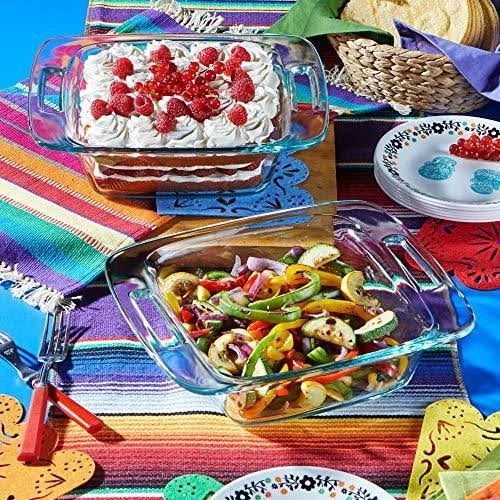 Pyrex Easy Grab Baking Dish with Lid Food Storage, 8x22 x 8x22