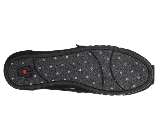 Skechers Women's Bobs Plush - Golden Hour Flats, Black/Black, 8.5