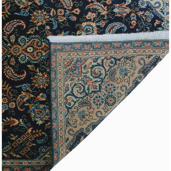 Semi Antique Scot Blue/Ivory Rug - 3&3x22 x 5&4x22
