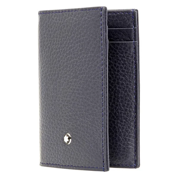 Montblanc Meisterstuck Soft Grain Business Card Holder- Blue 116744