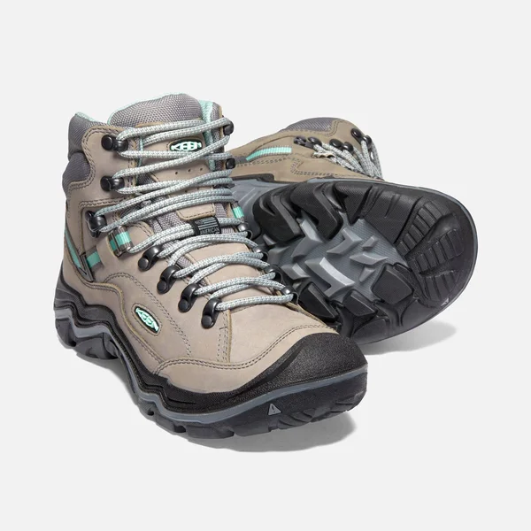 Keen Women's Durand II Mid Waterproof Boot - 5.5 - Grey Flannel, Steel Grey
