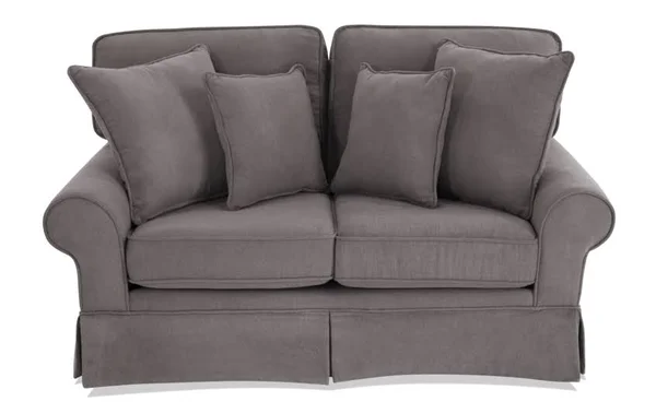 Katie Charcoal Loveseat in Gray, Memory Foam, Transitional Loveseats Polyester by Bob's Discount Furniture