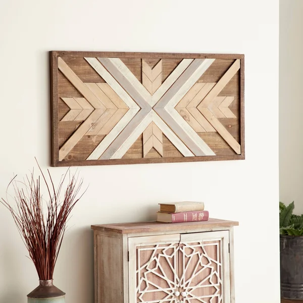 Wood Wall Plaque 48x22W - 24x22H
