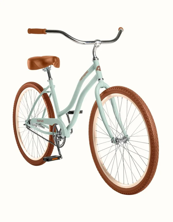 Retrospec Chatham 26x22 Moss Step-Thru Beach Cruiser Bike - Moss - One Size