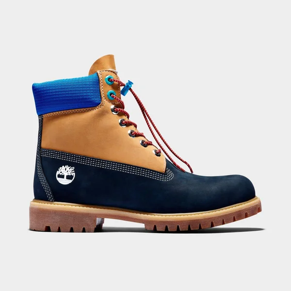 Timberland Men's Retro 6 inch Premium Waterproof Boots in Brown/Blue/Wheat Nubuck Size 8.5 - Leather/Nylon