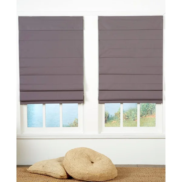Taylor & Olive Halfway Grey Insulating Cordless Roman Shade - 61 x 72