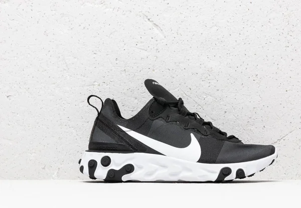 Nike, Women React Element 55 Sneakers Black 5