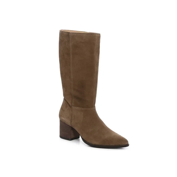 Lucky Brand Javieri Boot, Women's, Dark Brown, Size 7.5, Boots, Block