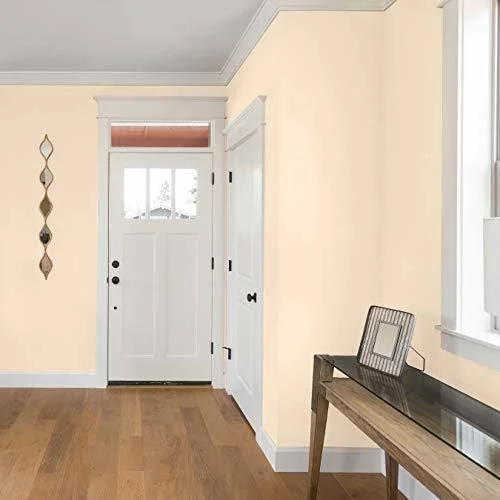 Montage Signature Interior/Exterior Eco-Friendly Paint, Navajo White - Semi-Gloss, 5 Gallon