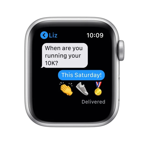 Apple Watch SE - 40mm - GPS - Silver Aluminum Case - White Sports Band