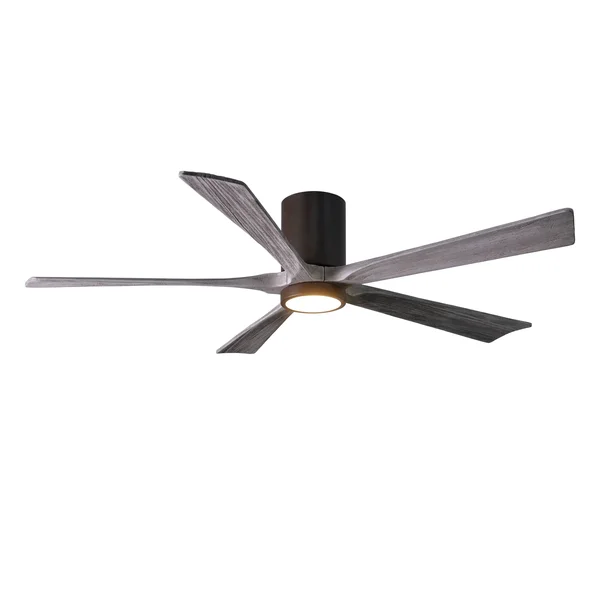 Irene Hugger Ceiling Fan with Light by Matthews Fan Company, Textured Bronze, IR5HLK-TB-BW-60