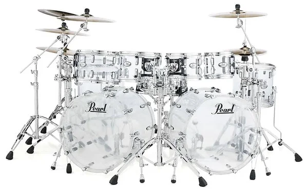 Pearl Crystal Beat 12 inchx8 inch Tom - Clear