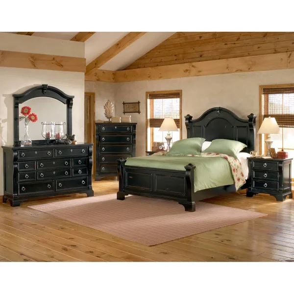 America Woodcrafters Heirloom Nightstand - Black