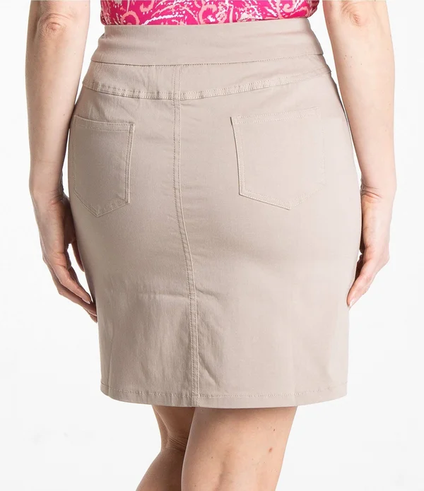 Sport Haley Slimsation Pull-On Solid Skort, Womens, 8, Marina