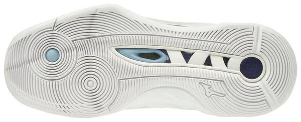Mizuno Wave Momentum White/Navy Women's Volleyball Shoes, Size: 7