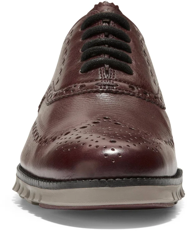 Cole Haan Men's Zerogrand Wingtip Oxford Shoes (Burnished Wine Leather, 16 M)