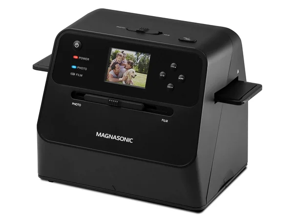 Magnasonic All-in-One Film & Photo Scanner - 14MP Resolution, Converts 4x6 Photos, 35mm/110/126 Film & 135 Slides Into Di
