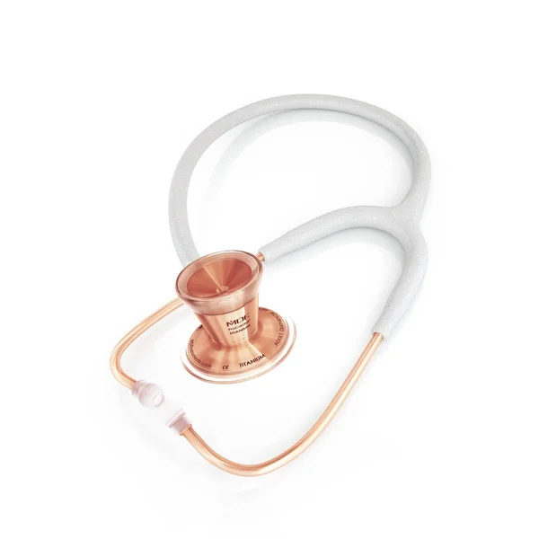 ProCardial Titanium Cardiology Stethoscope - White Glitter/Rose Gold