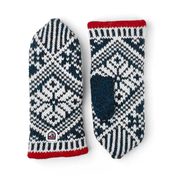Hestra Nordic Wool Mitt - Women's-Blue/Off white-9