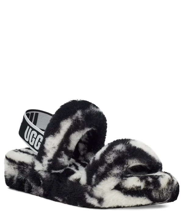 Ugg Women's Oh Yeah Marble Slipper - Black, 11