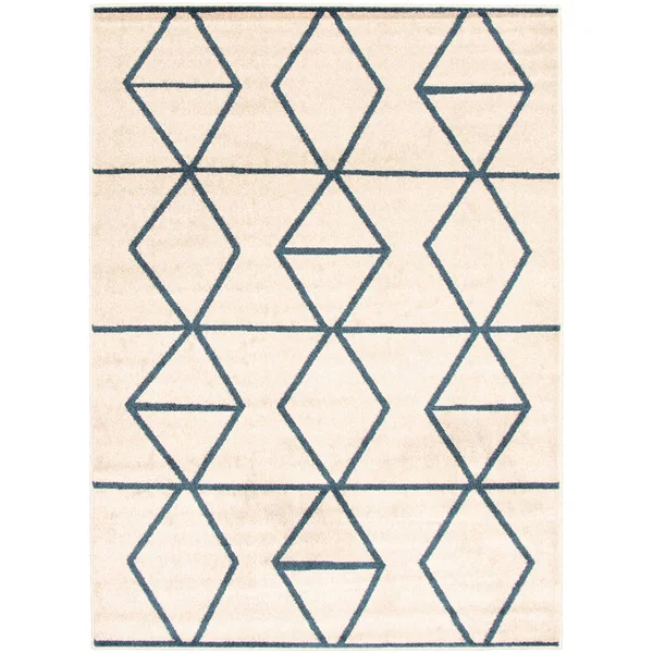 ECARPETGALLERY Modern Living Room Area Rug, 3&11 inch x 5&7 inch, Grey-Dark Brown, Ana, Size: 3&11 x 5&7