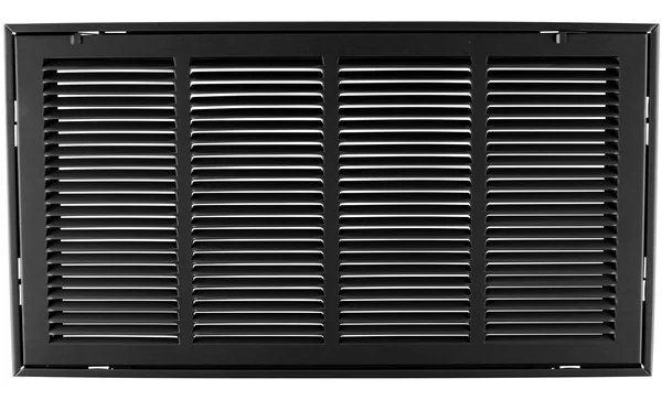 24x22 x 16 Steel Return Air Filter Grille for 1x22 Filter - Removable Face/Door - HVAC Duct Cover - Flat Stamped Face - Black, 26.5 x 17.75