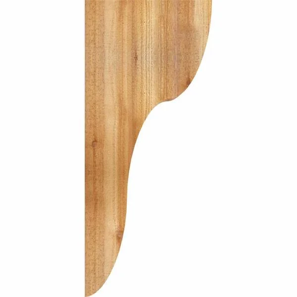 6x22W x 12x22D x 28x22H Carmel Rough Sawn Corbel - Western Red Cedar