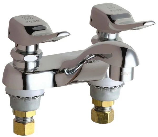 Metering Faucet Chicago Faucets 802-V336ABCP Chrome