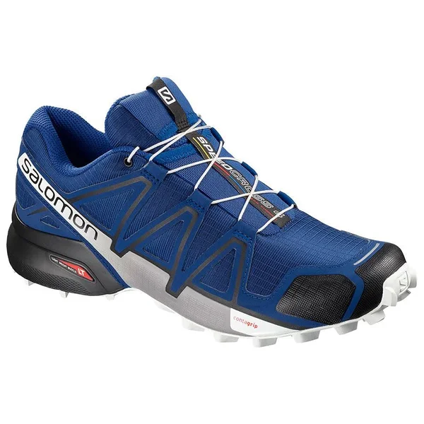 Salomon Speedcross 4 Running Shoe - Men's Mazarine Blue/Black/White
