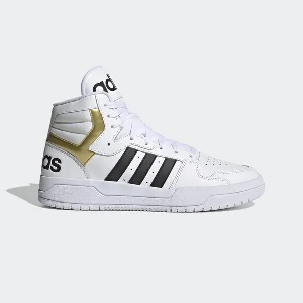 Adidas Neo Entrap Mid &White Gold Metallic& Cloud White/Core Black/Gold Metallic Sneakers/Shoes FY4284 (Size: US 8.5)