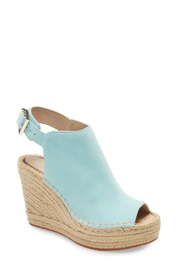 Kenneth Cole New York Women's Olivia Suede Espadrille Wedge - Size: 7.5