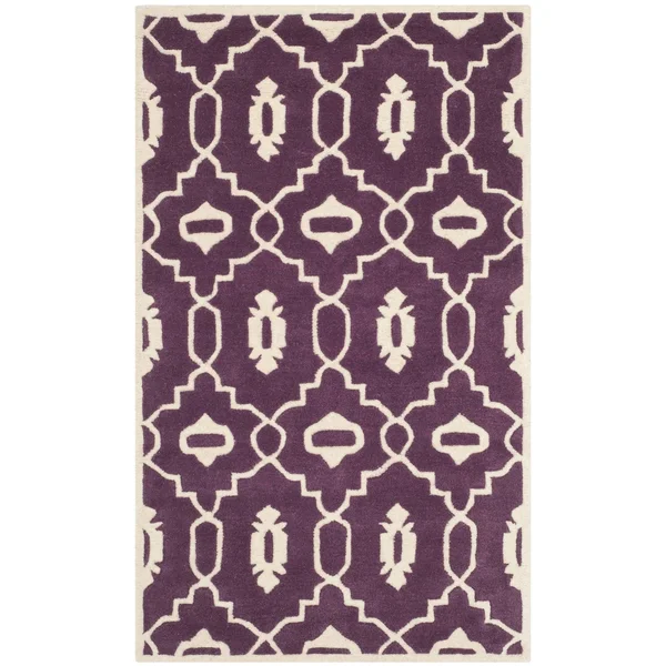 Safavieh 4& x 6& Chatham CHT745T Teal - Ivory Rug