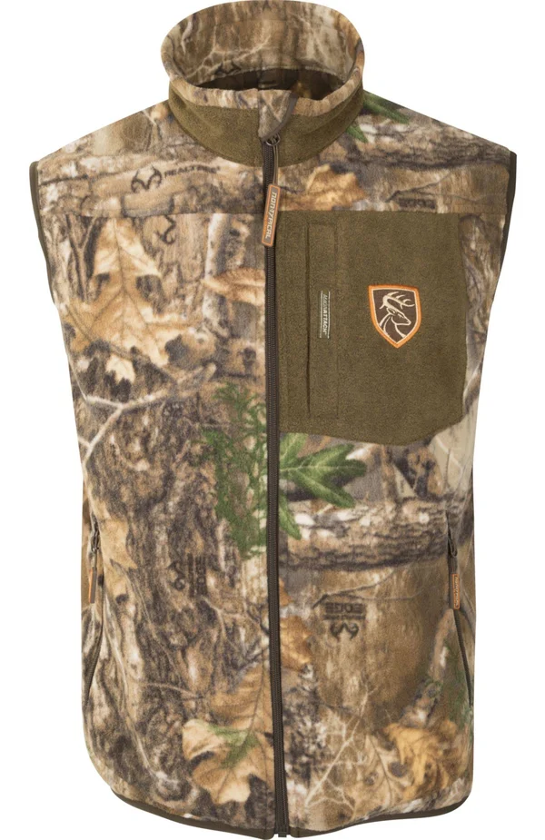 Drake Waterfowl Men's Windproof Layering Vest with Agion in Realtree Edge Size Medium