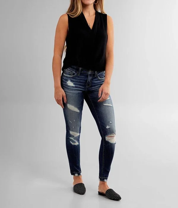 Buckle Black Fit NO. 53 Mid-Rise Ankle Skinny Jean - Blue 24/30, Women