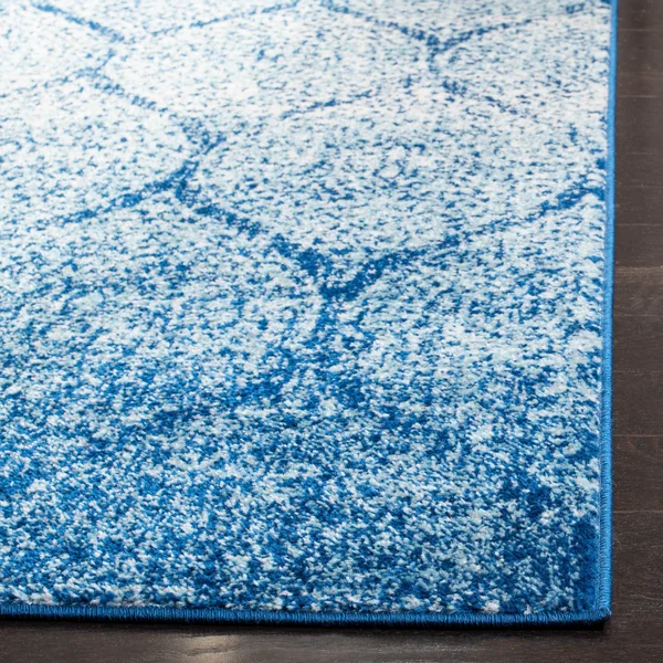 Safavieh Madison Rug Collection MAD604G - Navy, Silver - 11& x 11& Round