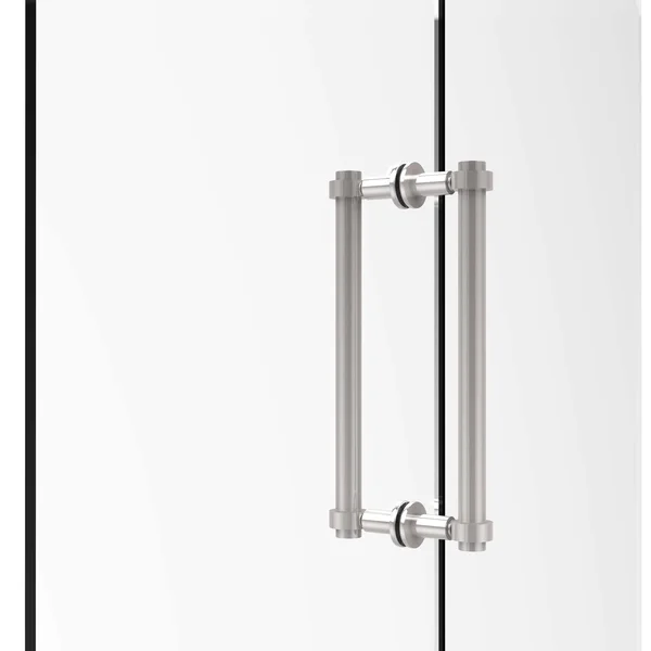 Allied Brass Contemporary 12 inch Back to Back Shower Door Pull Polished Chrome 404-12BB